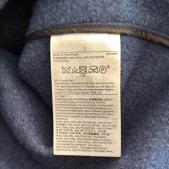 Banana Republic Women’s 2 Blue and White Blazer Classic Suit Jacket - Picture 5 of 5